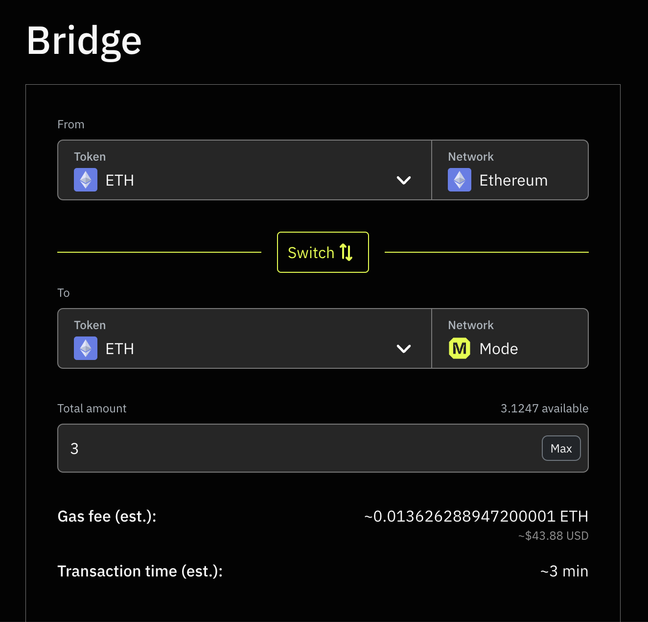 Mode bridge