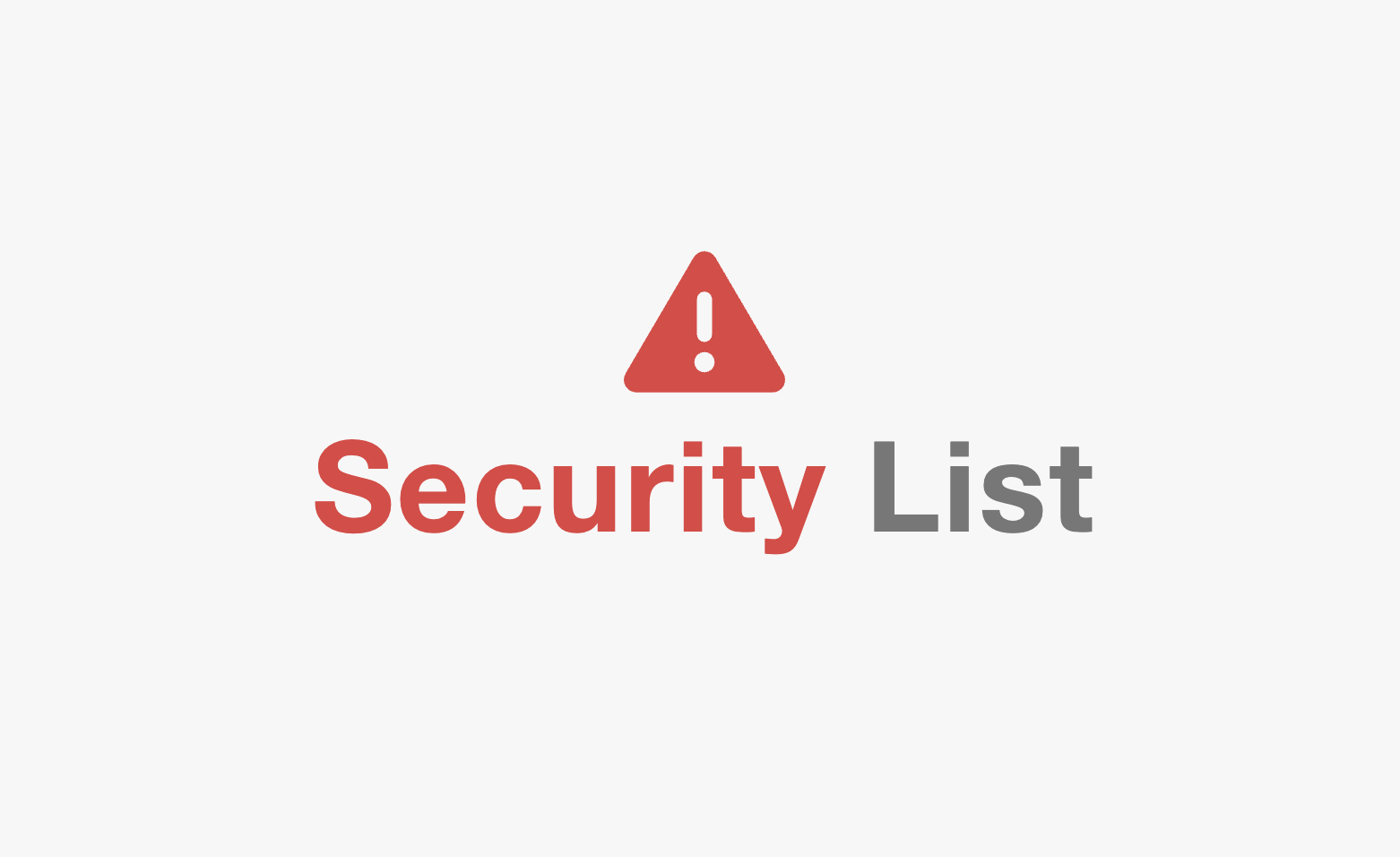 Security List