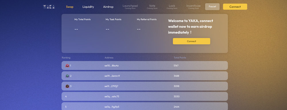 Yaka Finance connect