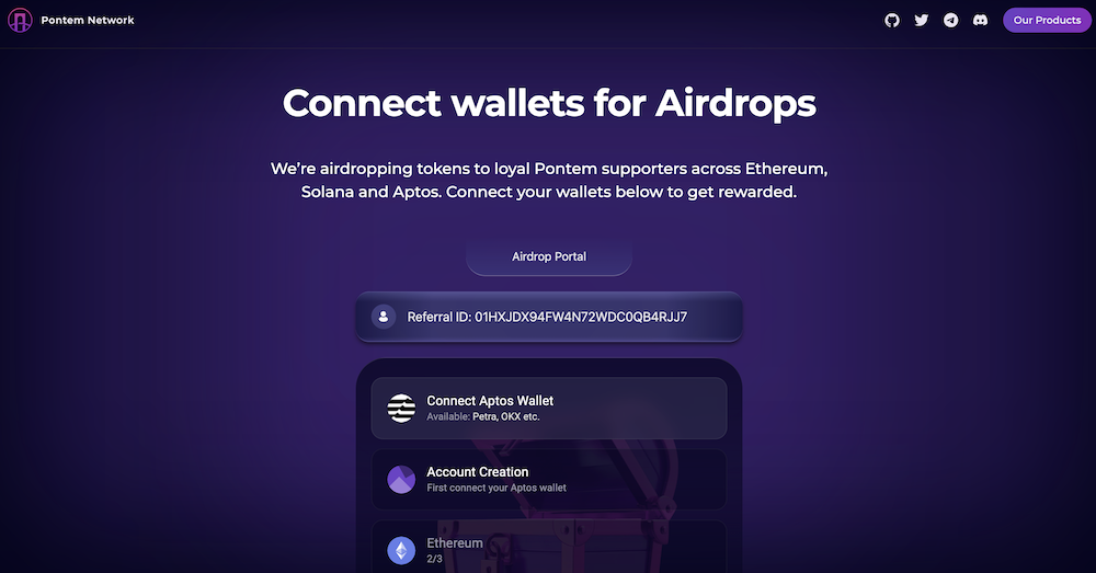 Pontem Airdrop Campaign